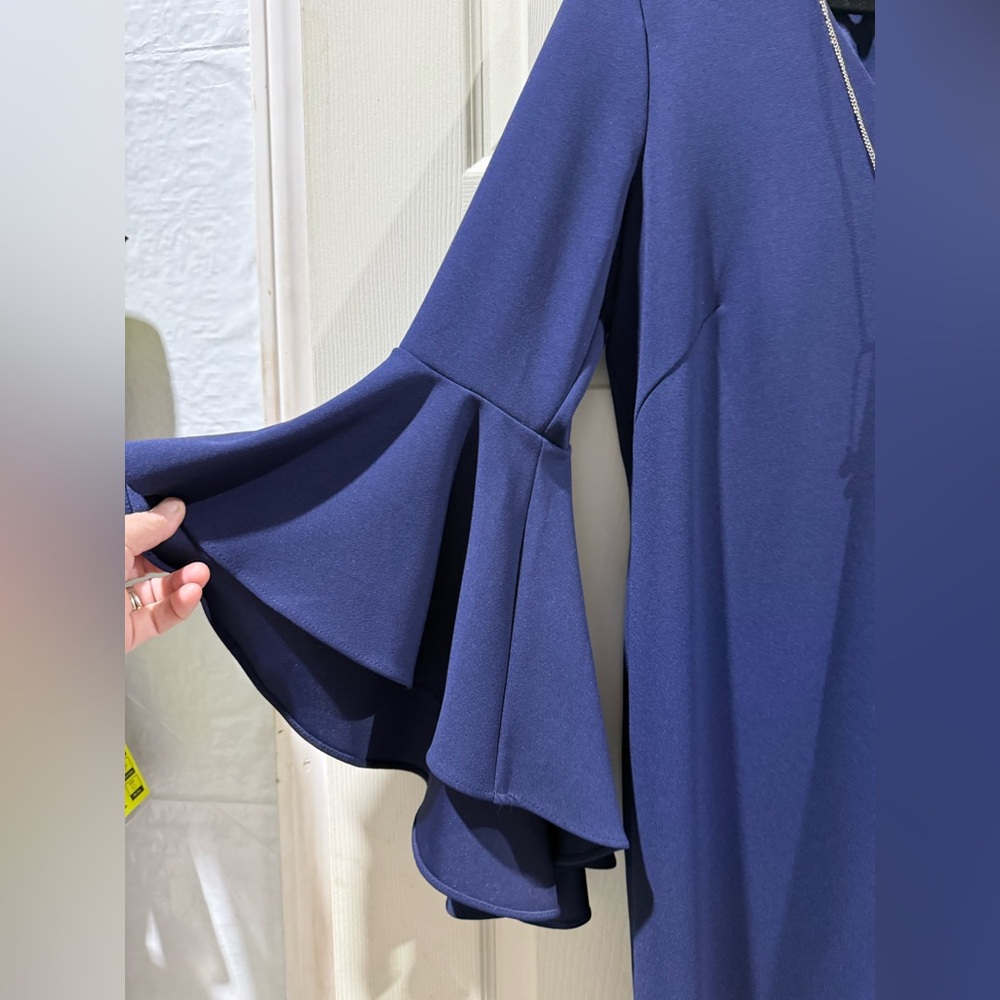MSK Deep Blue Dress with Chain Detail - Picture 4 of 6